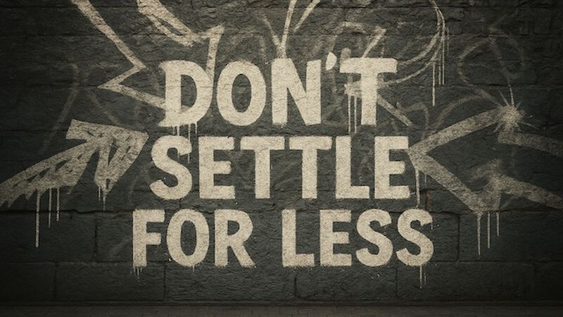 Don't Settle for Less